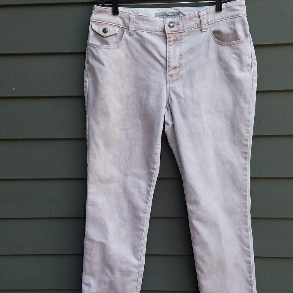 Chicos Platinum Denim Pinkish Wash Chicos size 1